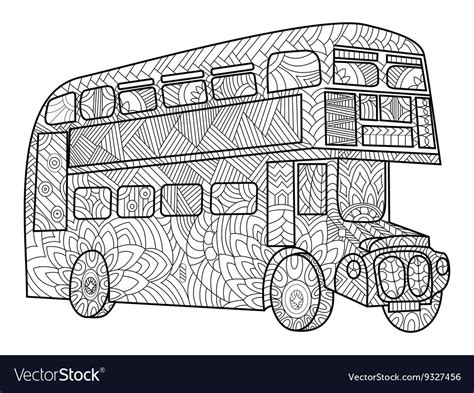 Double Decker Bus Coloring