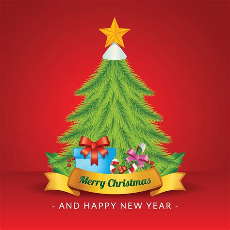 Christmas tree poster 15289263 Vector Art at Vecteezy