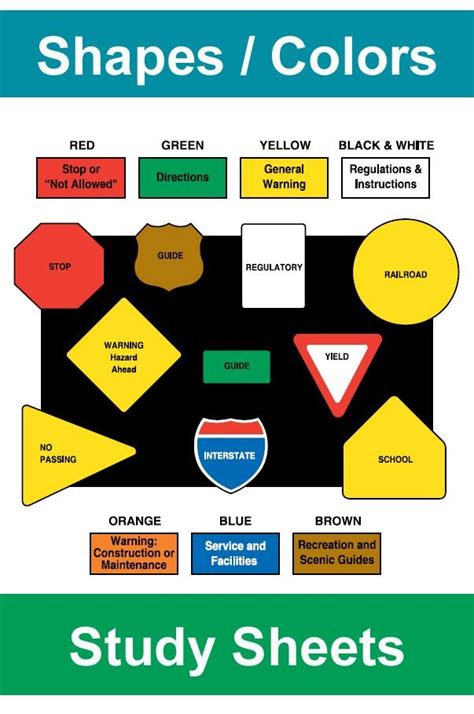 Recognize Basic Shapes On Road Traffic Signs Free Printable | Images ...