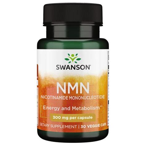 Swanson Premium NMN Nicotinamide Mononucleotide 300 mg 30 Veg Caps ...