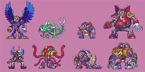 MegaManX, all bosses by Omegachaino on DeviantArt