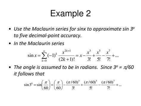 PPT - Convergence of Taylor Series PowerPoint Presentation, free ...