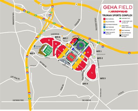 Chiefs Parking & Tailgating - Directions & Maps | Kansas City Chiefs ...