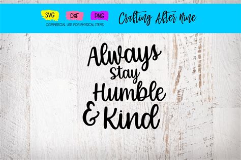 Humble and Kind Graphic by Crafting After Nine · Creative Fabrica