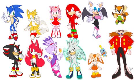 Sonic Characters by Haruka-15 on DeviantArt