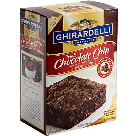 Ghirardelli 7.5 lb. Triple Chocolate Chip Brownie Mix