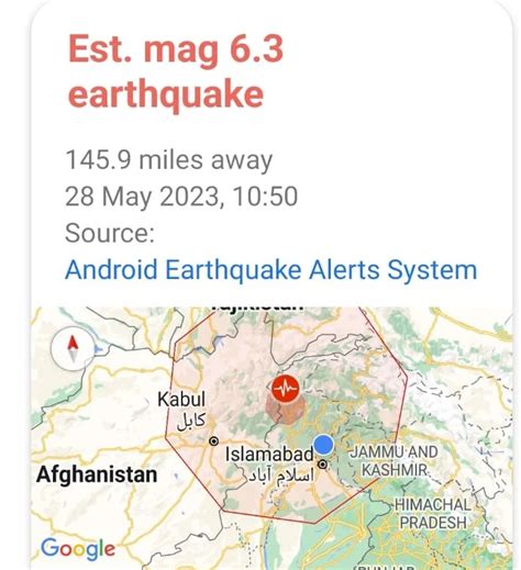 6.3 magnitude earthquake jolted Pakistan on May 28, 2023 that was ...