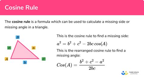 Maths 4 Everyone Sine And Cosine Rule