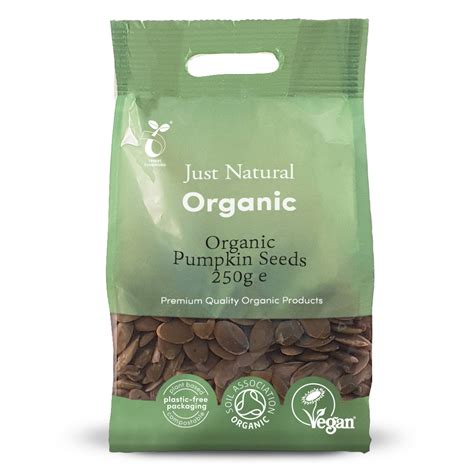 Just Natural Organic Pumpkin Seeds 250g - Fine Fettle Foods