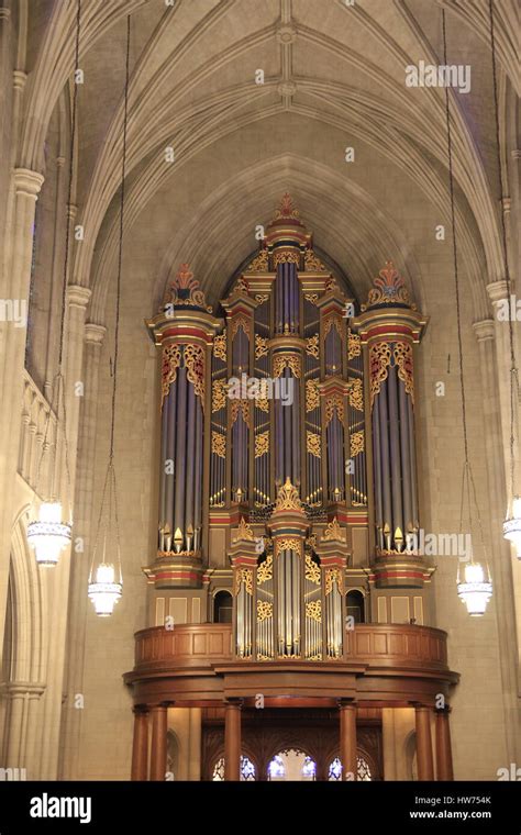 Interior of Duke Chapel Duke University Durham North Carolina Stock ...