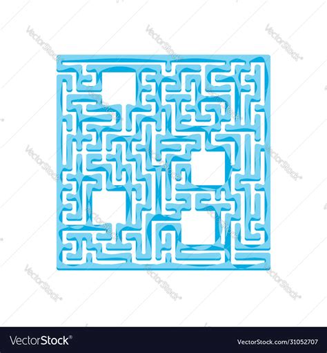 Abstract labyrinth game for kids puzzle Royalty Free Vector