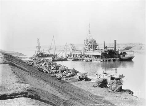 Construction On The Suez Canal by Bettmann