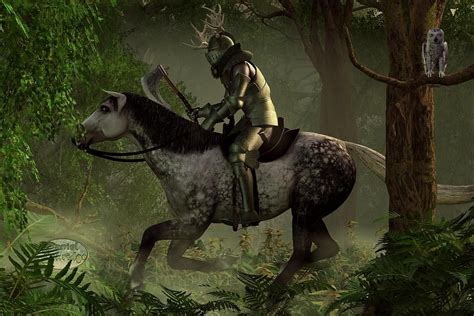 The Green Knight by Daniel Eskridge | Green knight, Knight, Medieval art