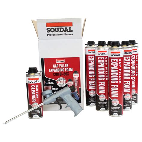 Soudal Gap Filler B3 Expanding Foam Complete Trade Pack - Gun Grade ...