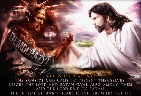 Jesus vs. Devil. Who is the real evil? by AgniAgnellius on DeviantArt