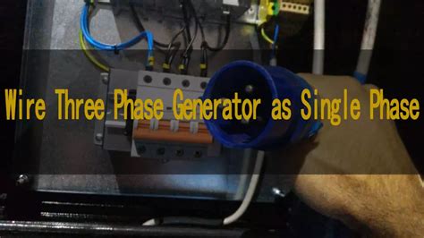 How to Wire Three Phase Generator as Single Phase - BISON machinery