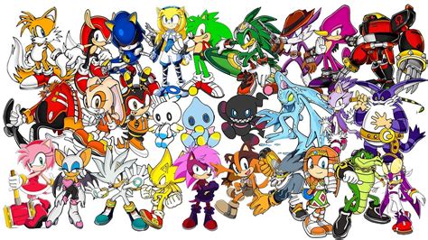 Drawing All Sonic The Hedgehog Characters