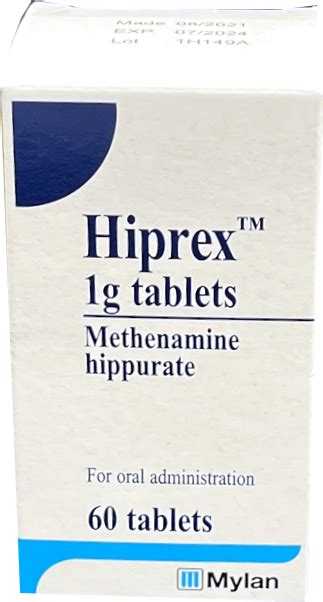 Hiprex Tablets 1g 60s - McDowell Pharmaceuticals