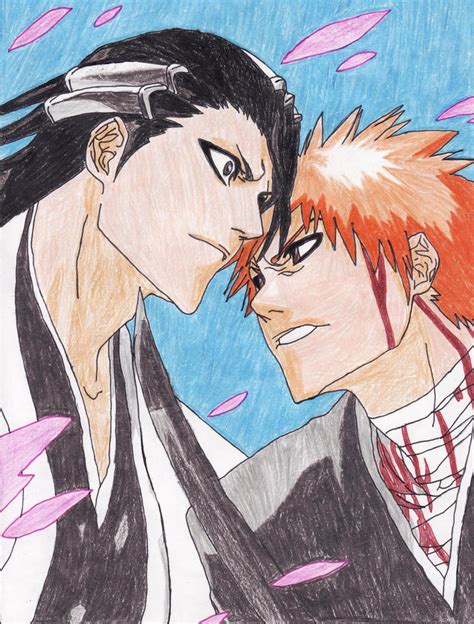 Byakuya vs Ichigo by Ai-Ashikaga on DeviantArt