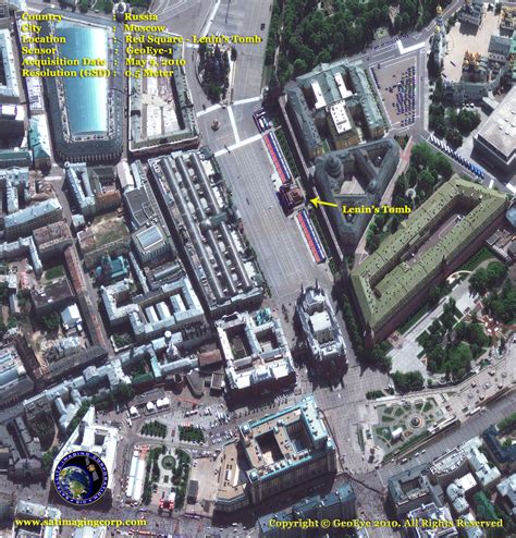 GeoEye-1 Satellite Image Lenin's Tomb in Moscow | Satellite Imaging Corp