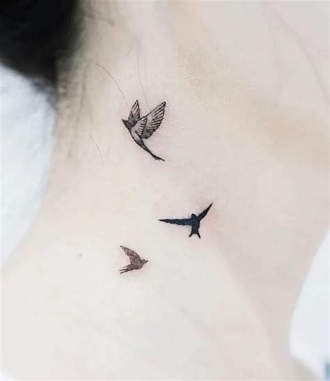 Update 65+ flying birds tattoo on neck super hot - in.cdgdbentre