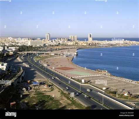 Old Town harbour port coast Libya sea town city tripoli Tripoli ...