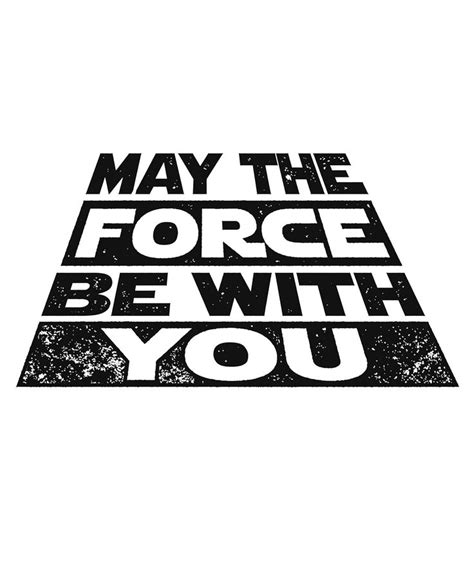 May the Force be with you Star Wars Darth Vader Print Printable Quote ...