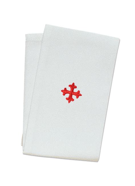 15" x 9" Linen Purificator with Red Cross | UK Church Supplies & Church ...