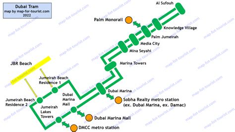 Dubai Tram - Fares, Map, Hours and How to Use