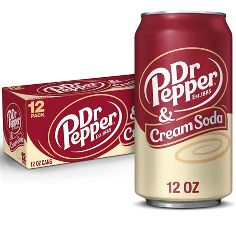 Dr Pepper & Cream Soda, 12 fl oz cans, 12 pack - Walmart.com - Walmart.com