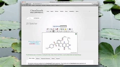 ChemDoodle Web Sketcher Shortcuts Tutorial - YouTube