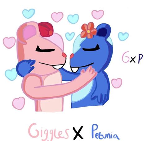 Giggles X Petunia (Gigtunia) 💖💙 | Happy Tree Friends Amino