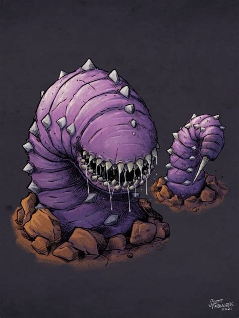 Monster of the Month - the Purple Worm – @dmsden on Tumblr