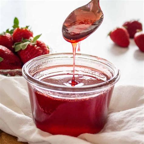 Easy Homemade Strawberry Syrup Recipe - Seanna's Kitchen