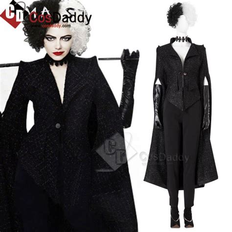 Cruella Cosplay 2021 Disney Movie Cruella Costume Emma Stone Cosplay ...