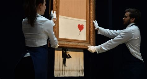 Shredded Banksy Painting Sells For $25.4 Million | The Dad