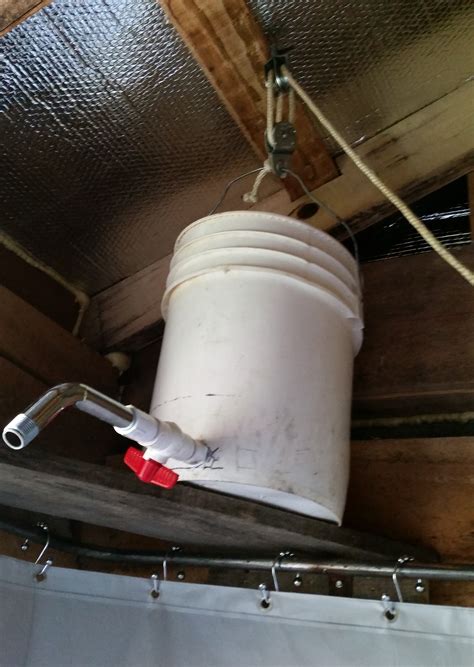 How to Construct an Off Grid Shower with a 5-gallon bucket – Home at ...