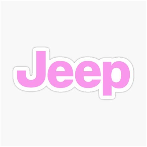 Pink Jeep Stickers | Redbubble