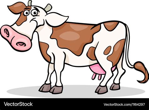 Cow farm animal cartoon Royalty Free Vector Image