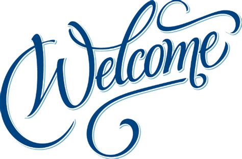 Welcome Text Sign transparent PNG - StickPNG