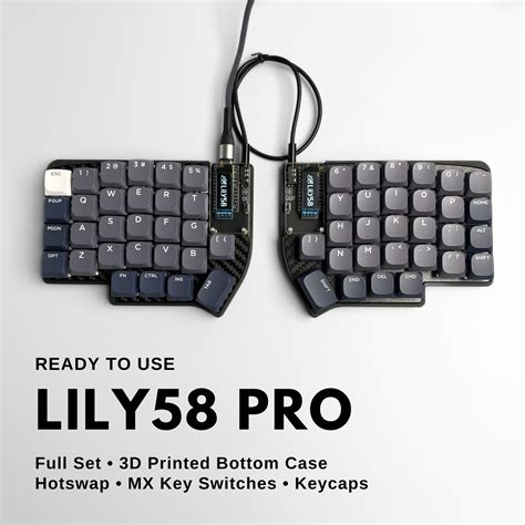 Ready to Use Lily58 Pro Split Keyboard With Pre-assembled MX - Etsy UK