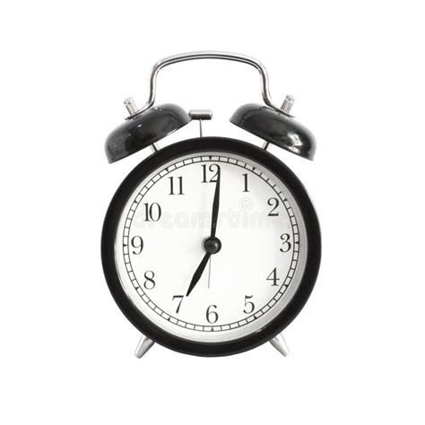 Alarm Clock Isolated. Alarm Clock Setting at 7 am or PM Stock Image ...