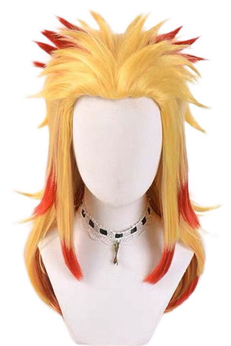 Rengoku Kyoujurou Wig Cosplay Costume – Demon Slayer Kimetsu no Yaiba ...