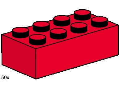 3462-1: 2x4 Red Bricks | Brickset: LEGO set guide and database