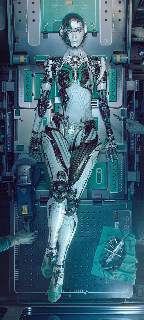 ArtStation, digital art, science fiction, robot, futuristic, machine ...