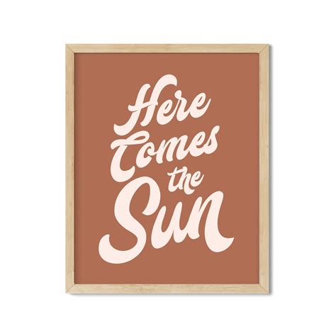 Here Comes the Sun Digital Download Spring and Summer Wall - Etsy