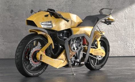 Sci-fi Motorcycle 3D Model