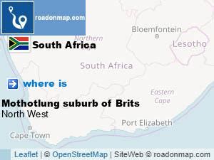 Where is Mothotlung suburb of Brits Bojanala Platinum, North West South ...