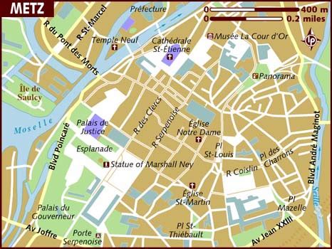 Map of Metz