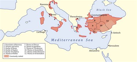 Byzantine Empire Map At Its Height, Timeline, Over Time - Istanbul Clues